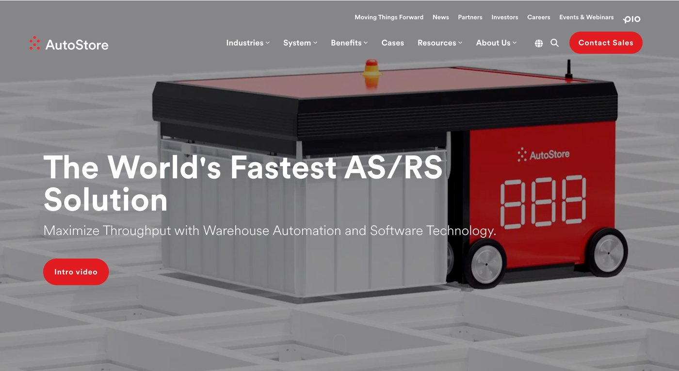 AutoStore, a multinational HubSpot CMS website built by Imagine Growth